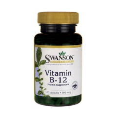 Vitamin B-12 500 mcg 100 Capsules